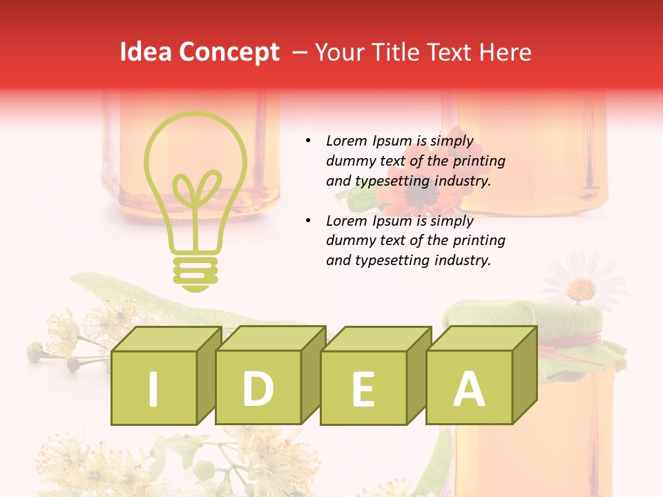 Curative Food Golden PowerPoint Template