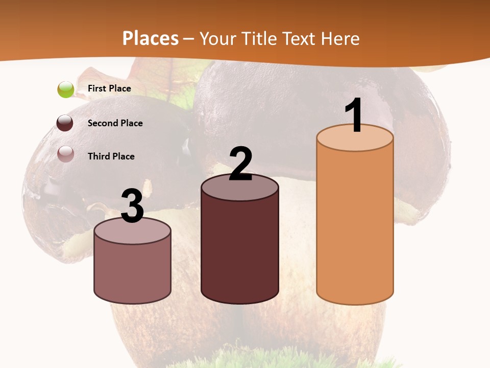 Isolated Eatable Leaf PowerPoint Template