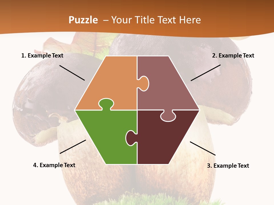 Isolated Eatable Leaf PowerPoint Template