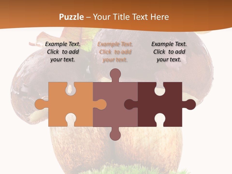 Isolated Eatable Leaf PowerPoint Template