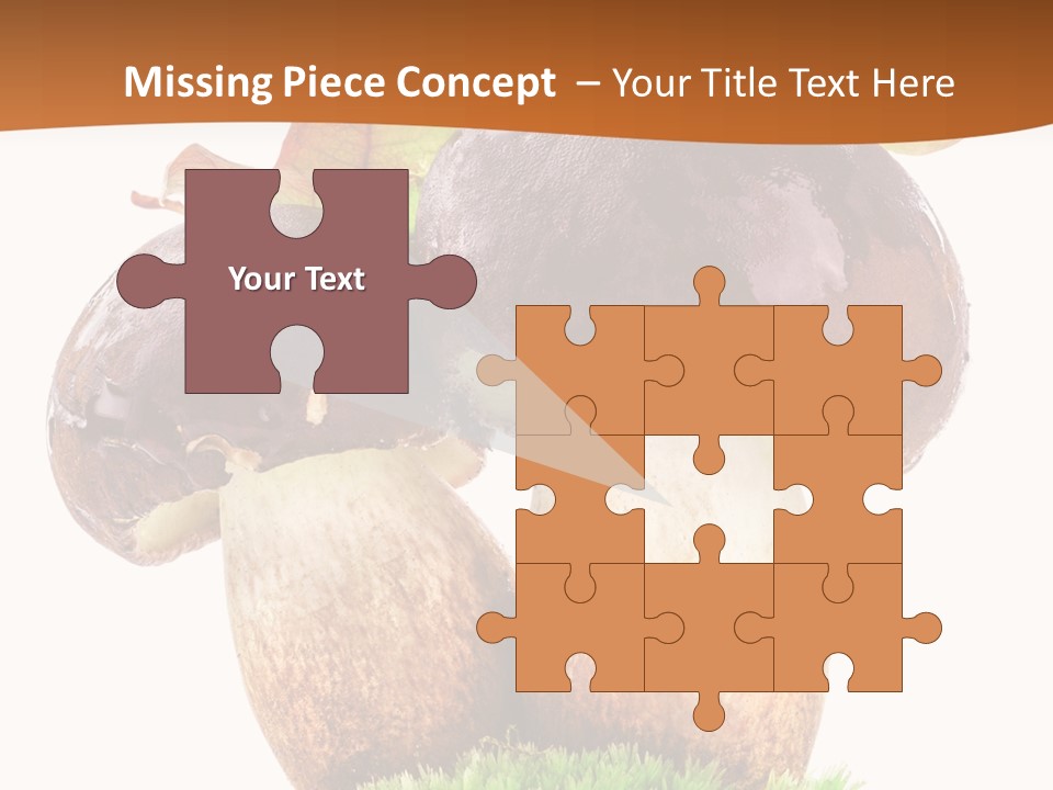 Isolated Eatable Leaf PowerPoint Template