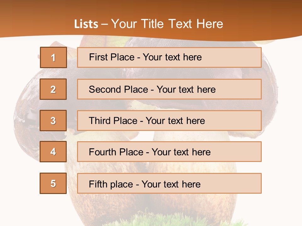 Isolated Eatable Leaf PowerPoint Template