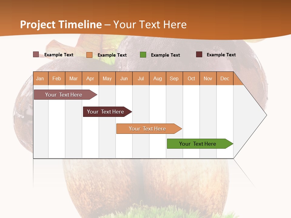Isolated Eatable Leaf PowerPoint Template