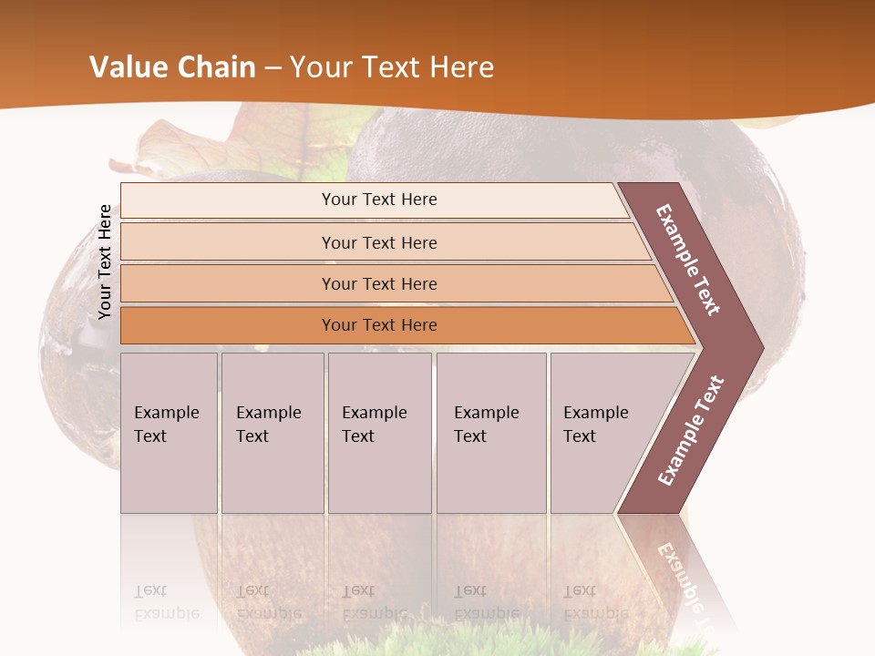Isolated Eatable Leaf PowerPoint Template