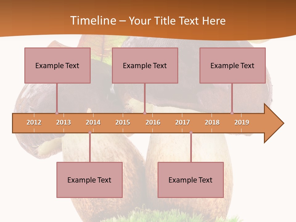 Isolated Eatable Leaf PowerPoint Template