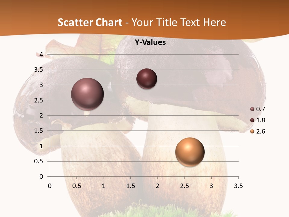 Isolated Eatable Leaf PowerPoint Template