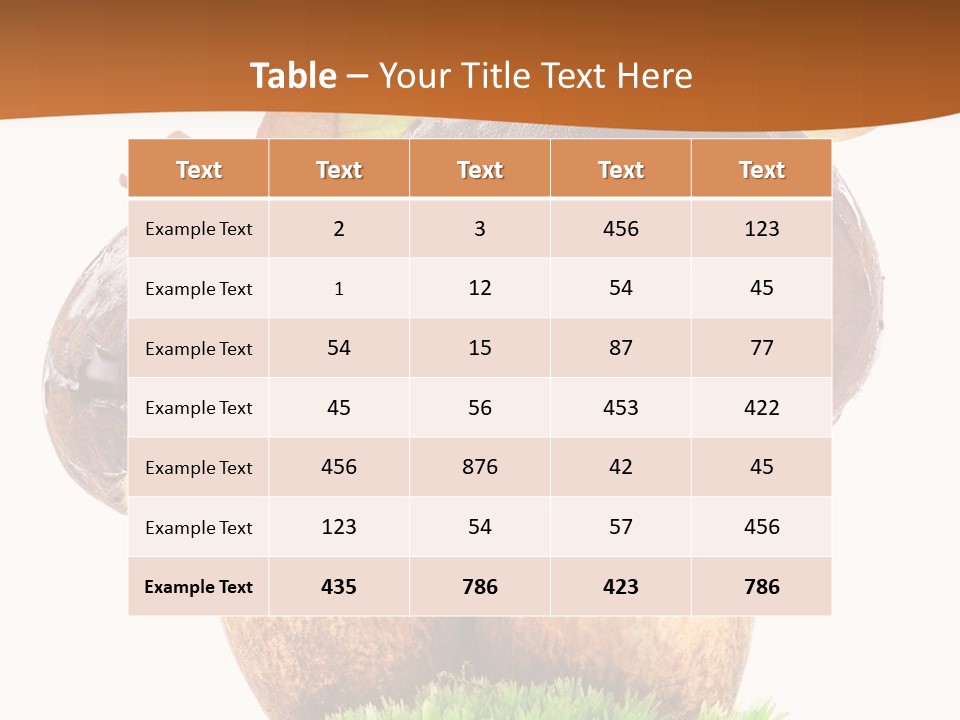 Isolated Eatable Leaf PowerPoint Template