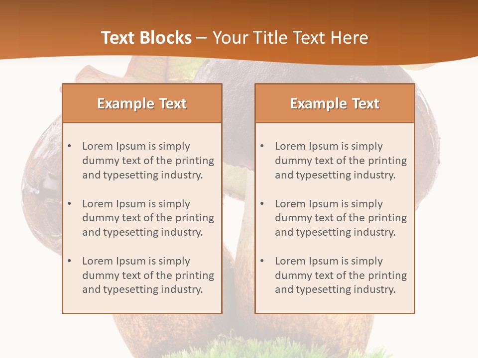 Isolated Eatable Leaf PowerPoint Template