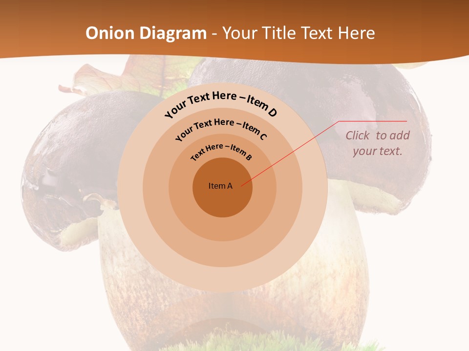Isolated Eatable Leaf PowerPoint Template