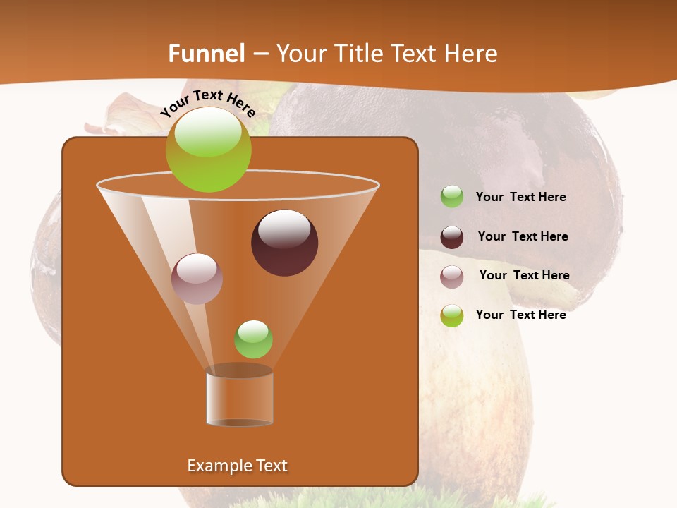 Isolated Eatable Leaf PowerPoint Template