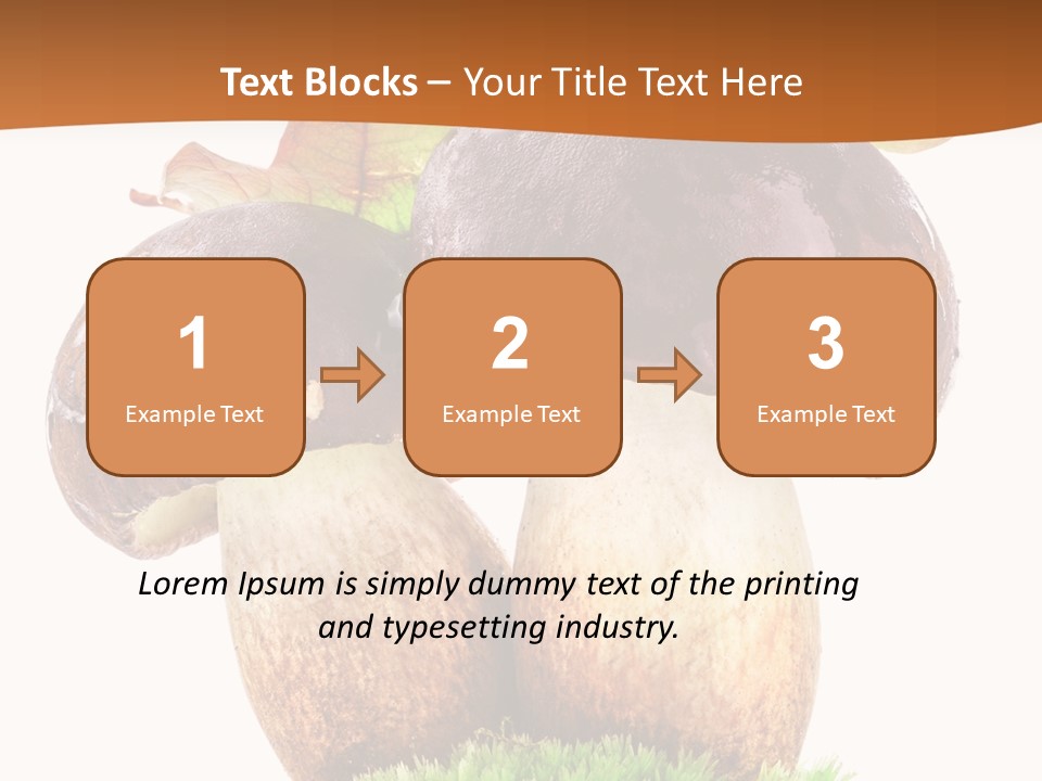 Isolated Eatable Leaf PowerPoint Template