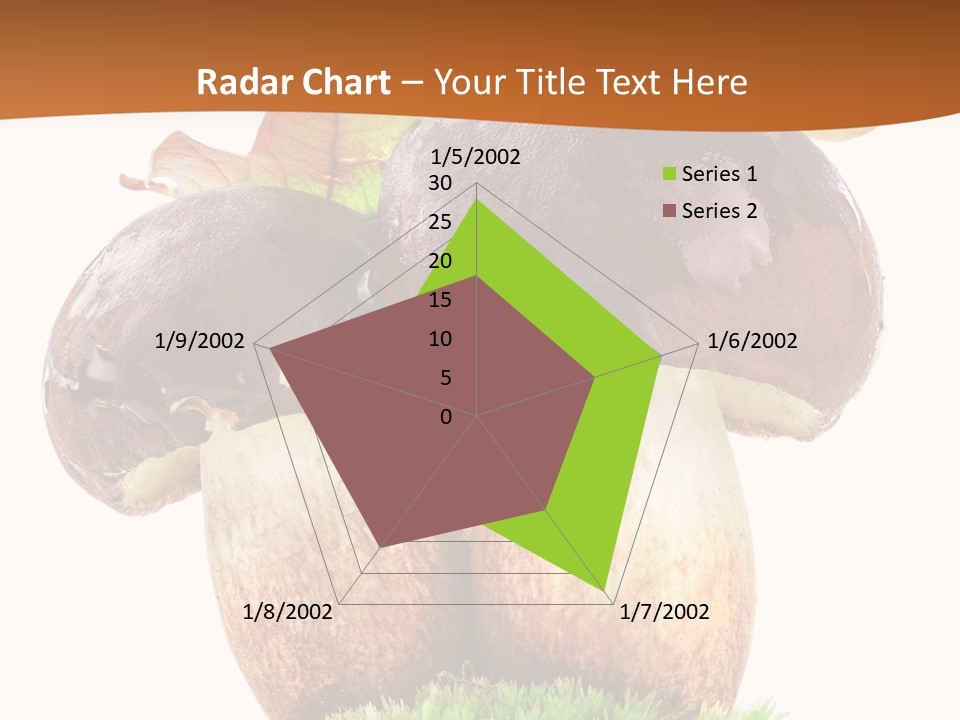 Isolated Eatable Leaf PowerPoint Template
