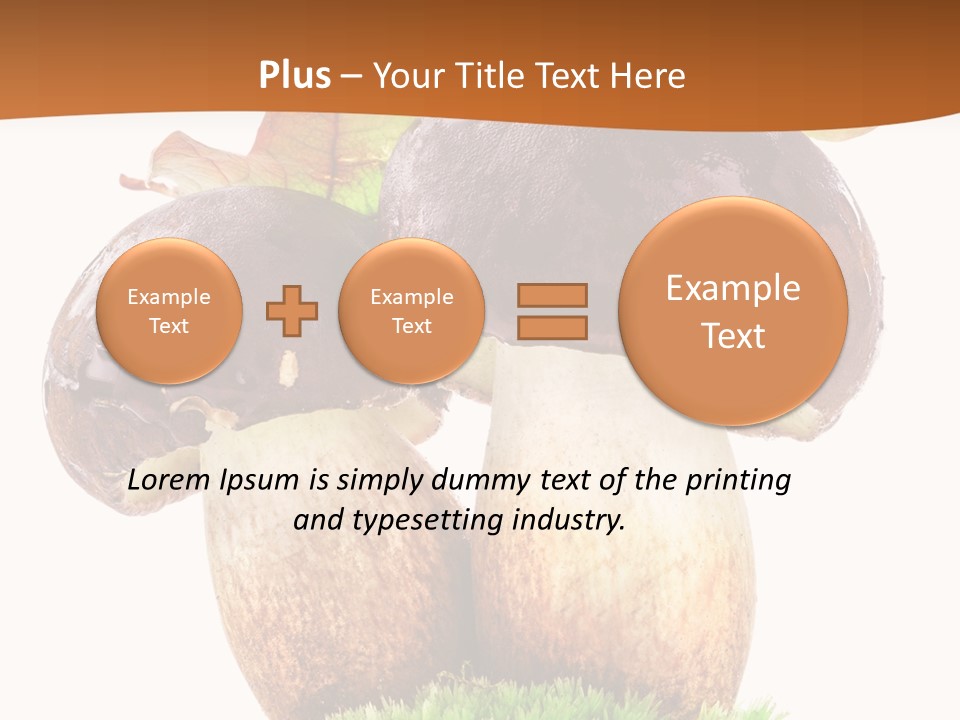 Isolated Eatable Leaf PowerPoint Template