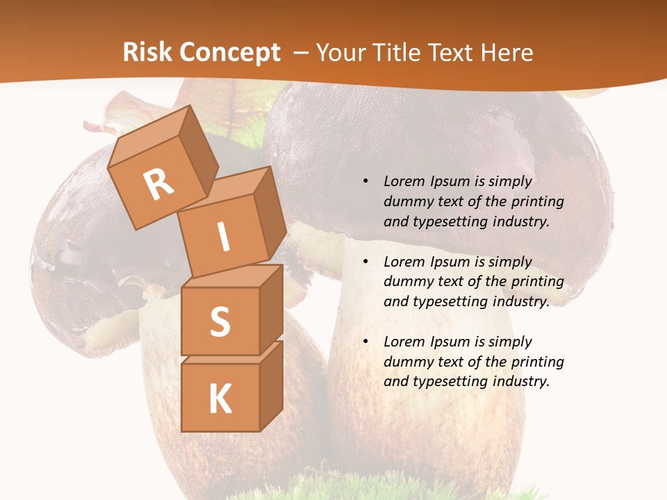 Isolated Eatable Leaf PowerPoint Template