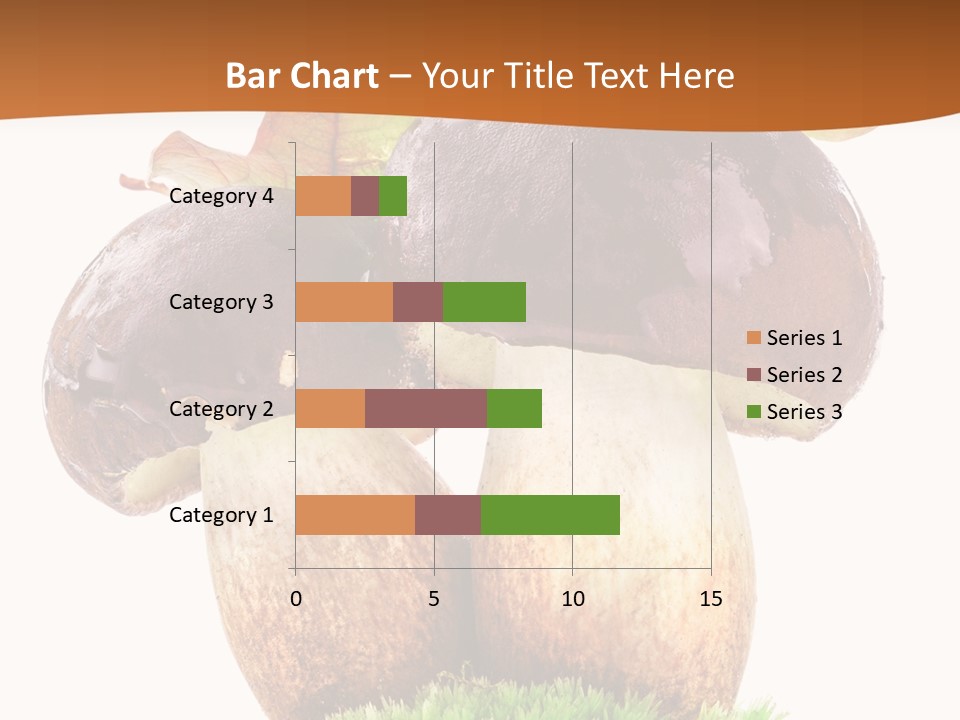 Isolated Eatable Leaf PowerPoint Template