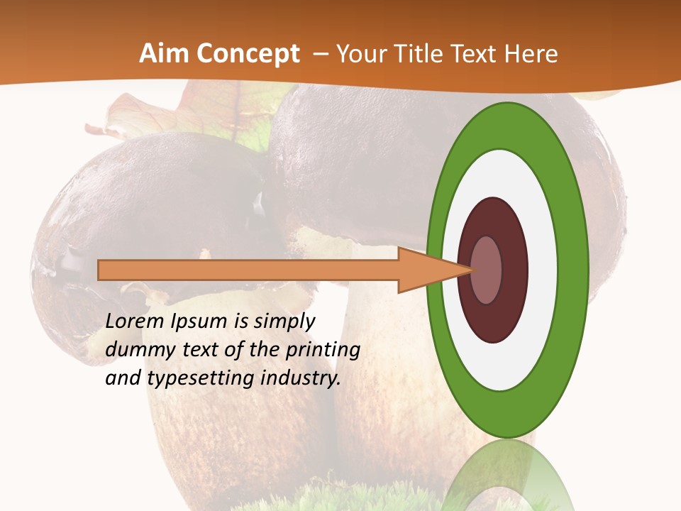 Isolated Eatable Leaf PowerPoint Template