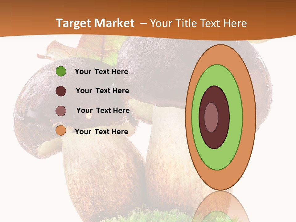 Isolated Eatable Leaf PowerPoint Template