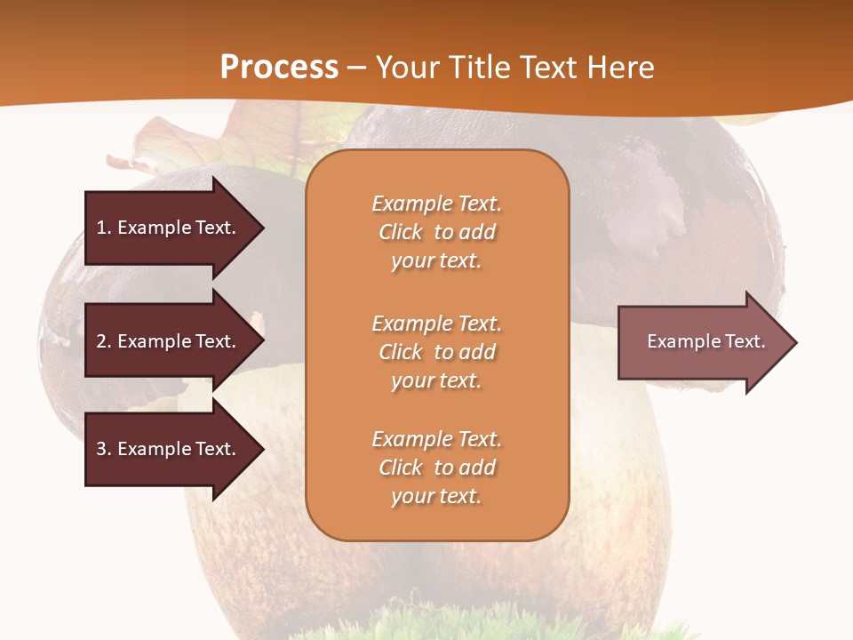 Isolated Eatable Leaf PowerPoint Template