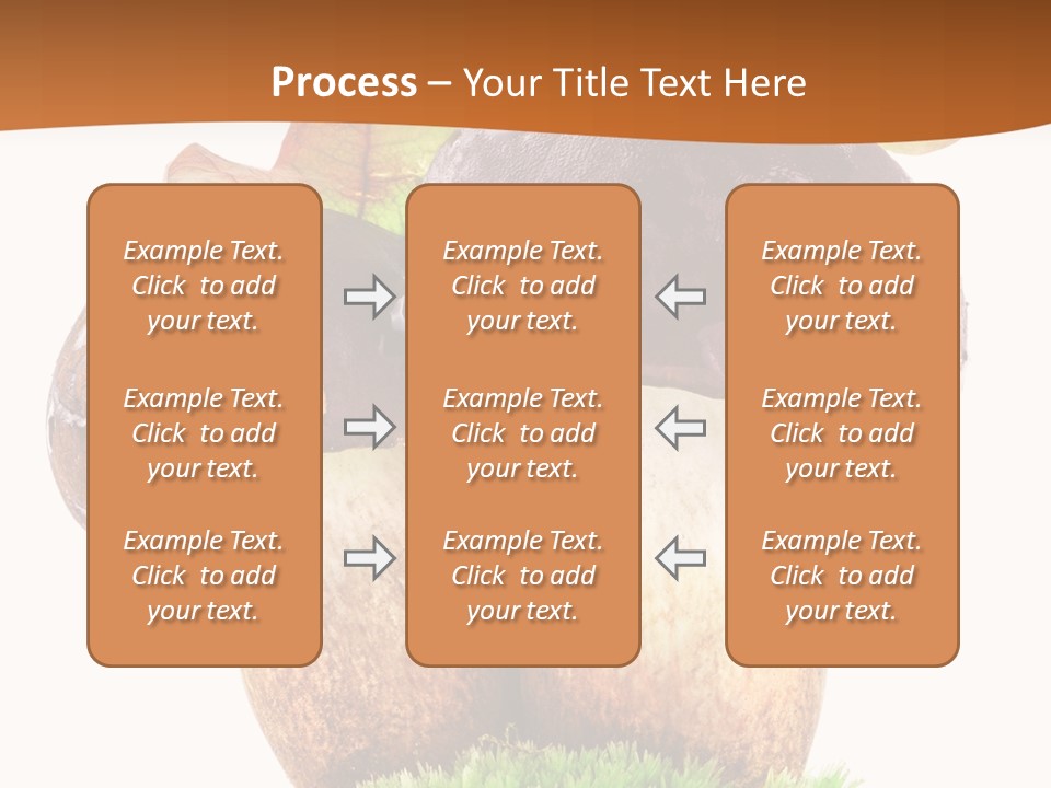 Isolated Eatable Leaf PowerPoint Template
