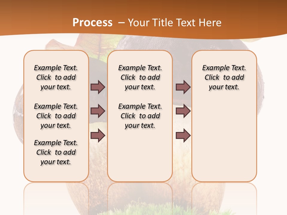 Isolated Eatable Leaf PowerPoint Template