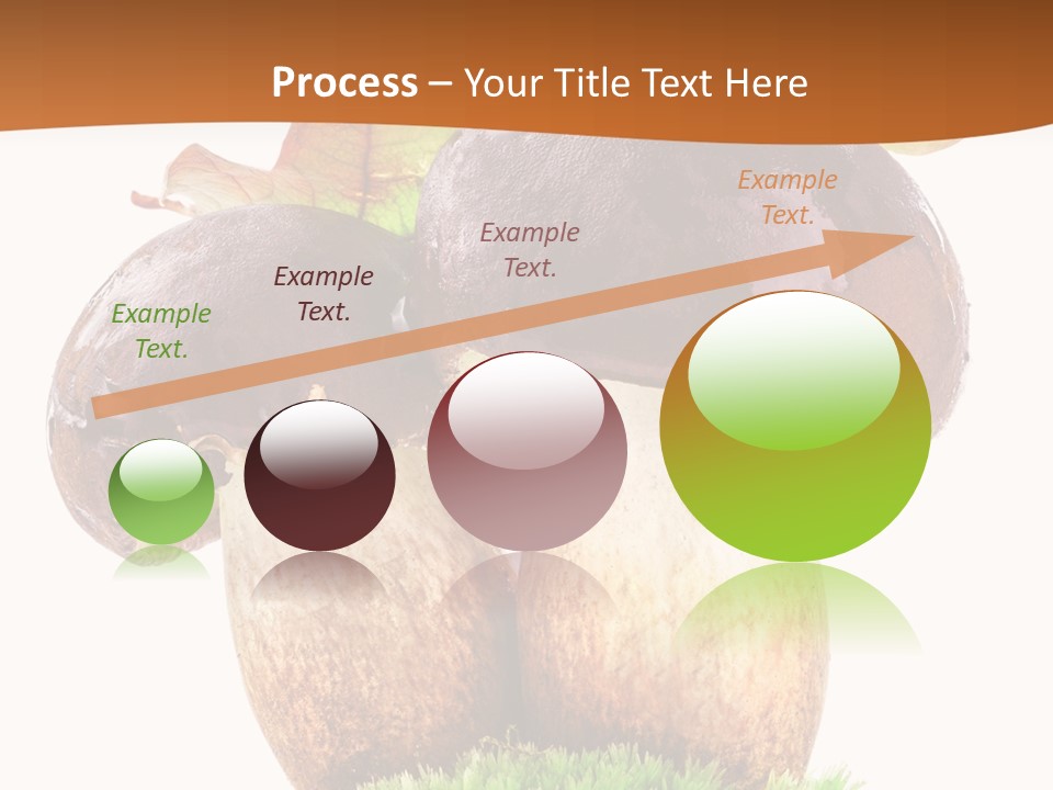 Isolated Eatable Leaf PowerPoint Template
