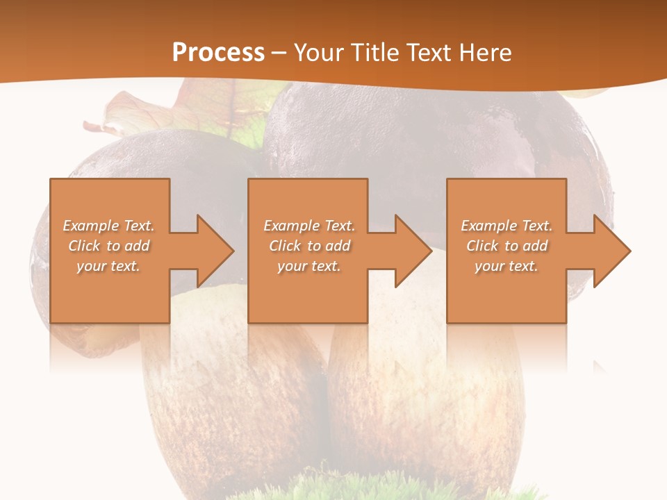 Isolated Eatable Leaf PowerPoint Template