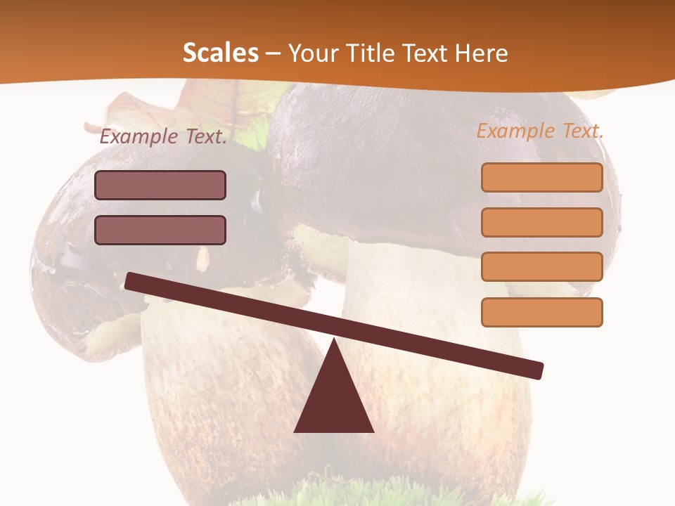 Isolated Eatable Leaf PowerPoint Template