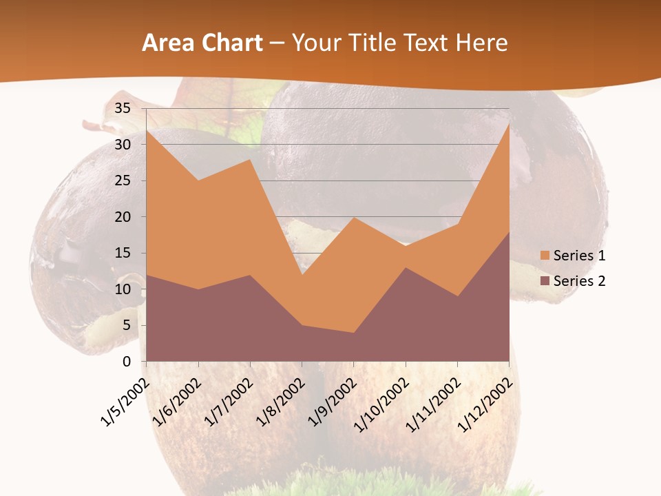 Isolated Eatable Leaf PowerPoint Template