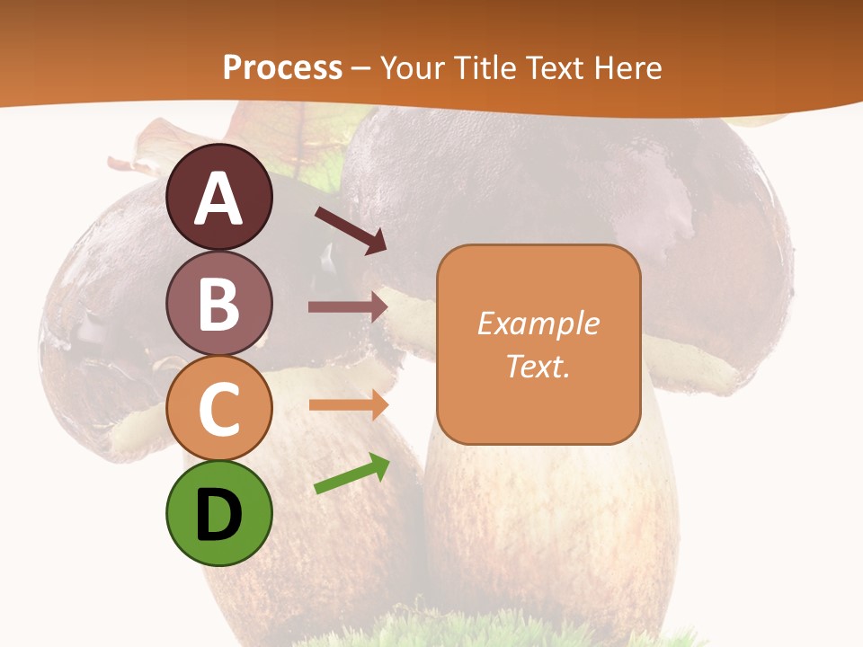 Isolated Eatable Leaf PowerPoint Template