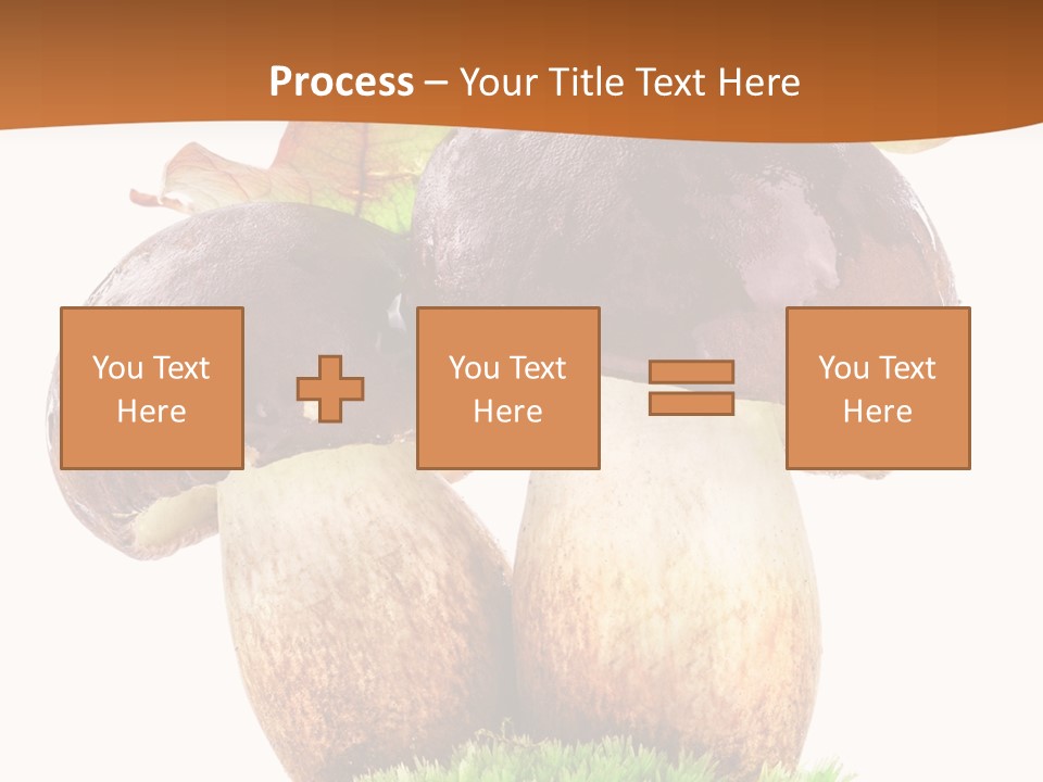Isolated Eatable Leaf PowerPoint Template
