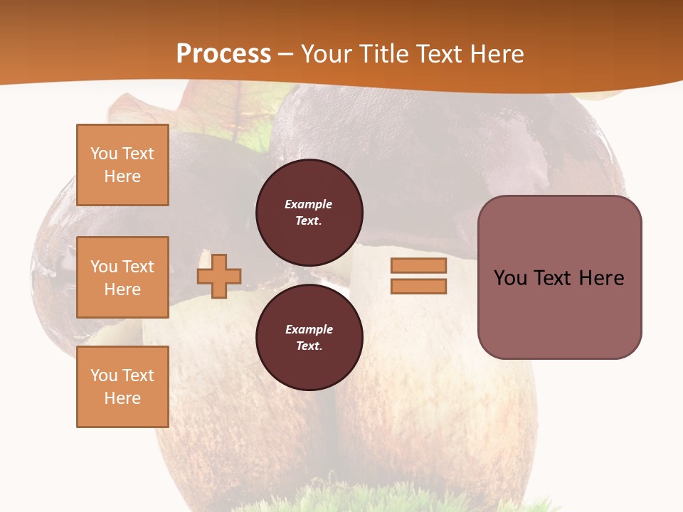 Isolated Eatable Leaf PowerPoint Template