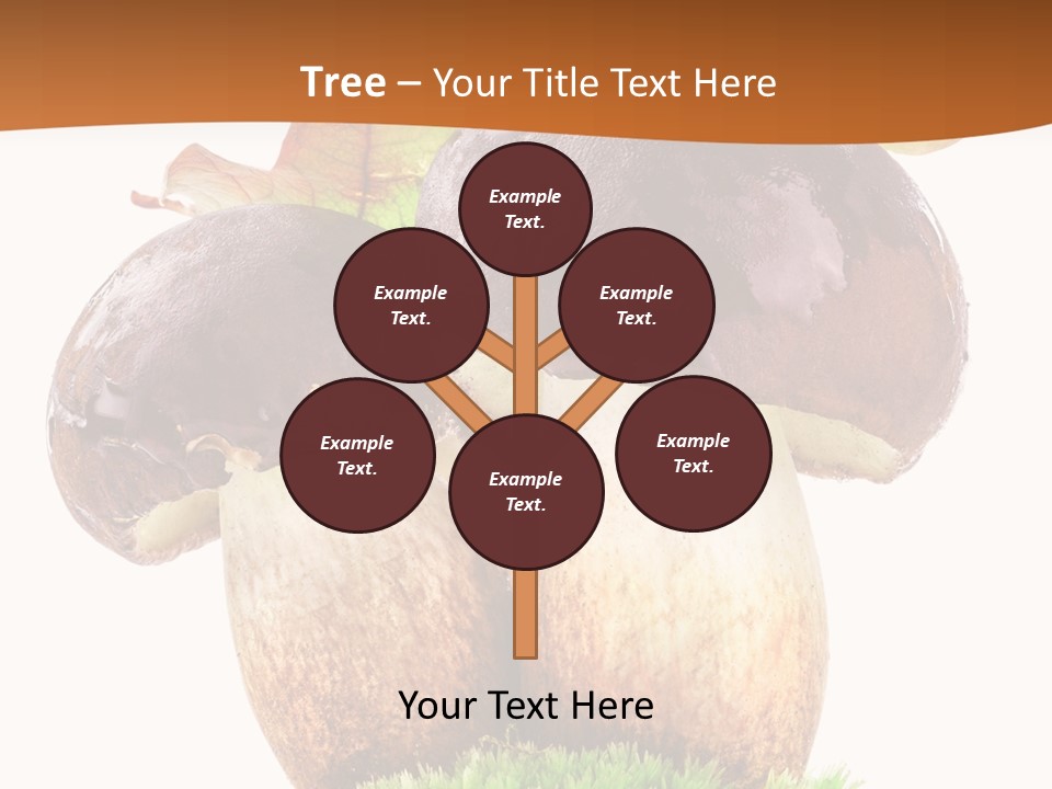 Isolated Eatable Leaf PowerPoint Template