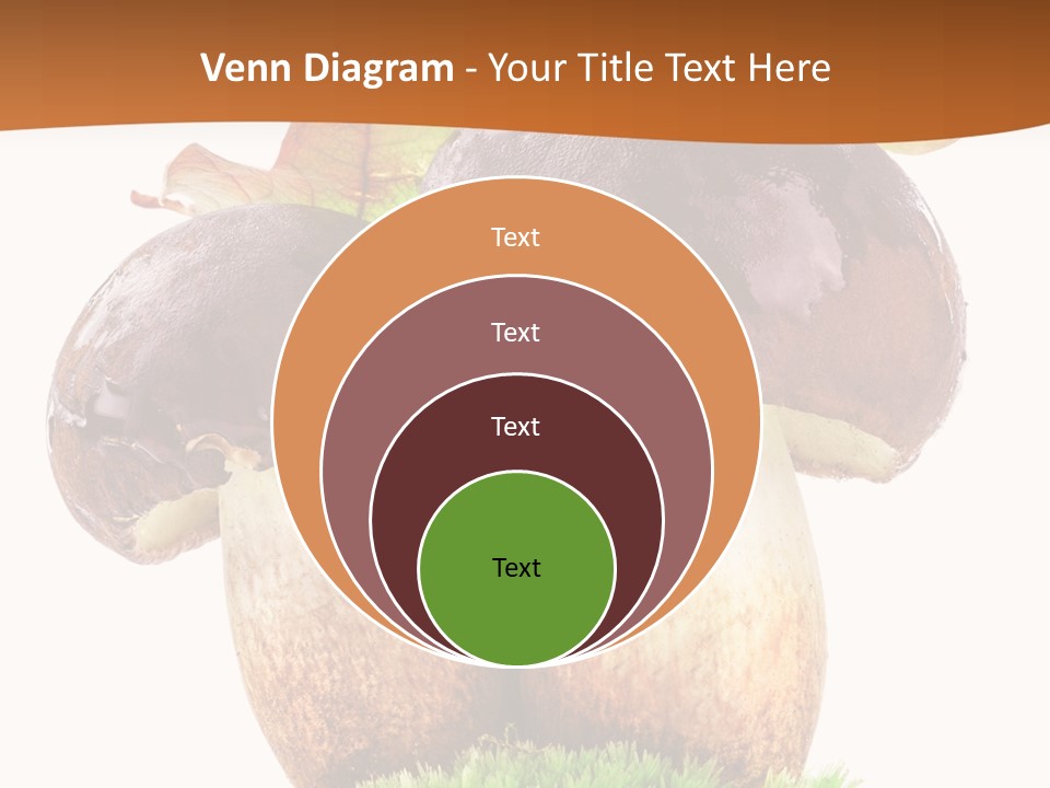 Isolated Eatable Leaf PowerPoint Template