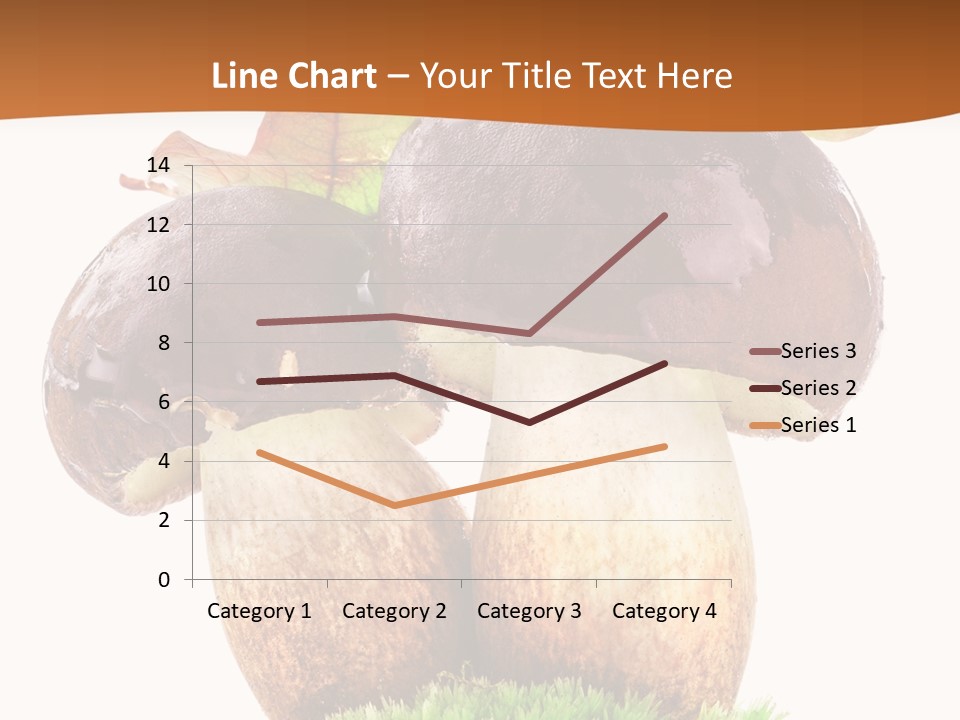 Isolated Eatable Leaf PowerPoint Template