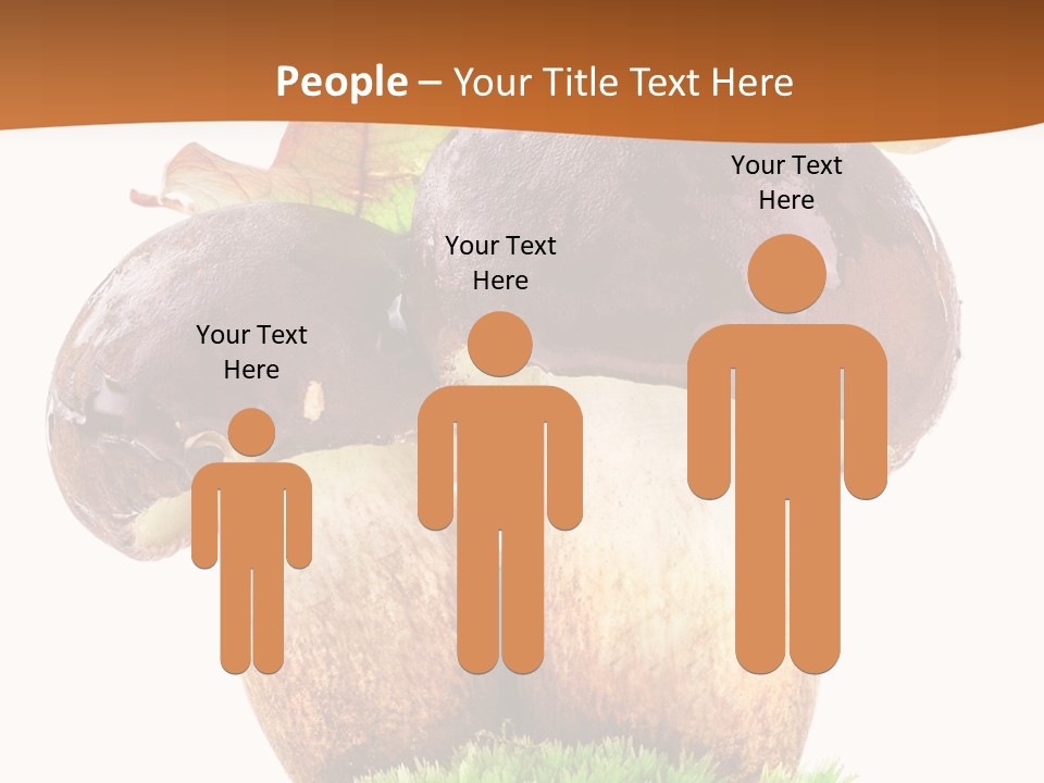 Isolated Eatable Leaf PowerPoint Template