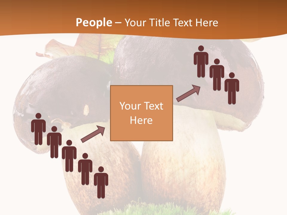 Isolated Eatable Leaf PowerPoint Template