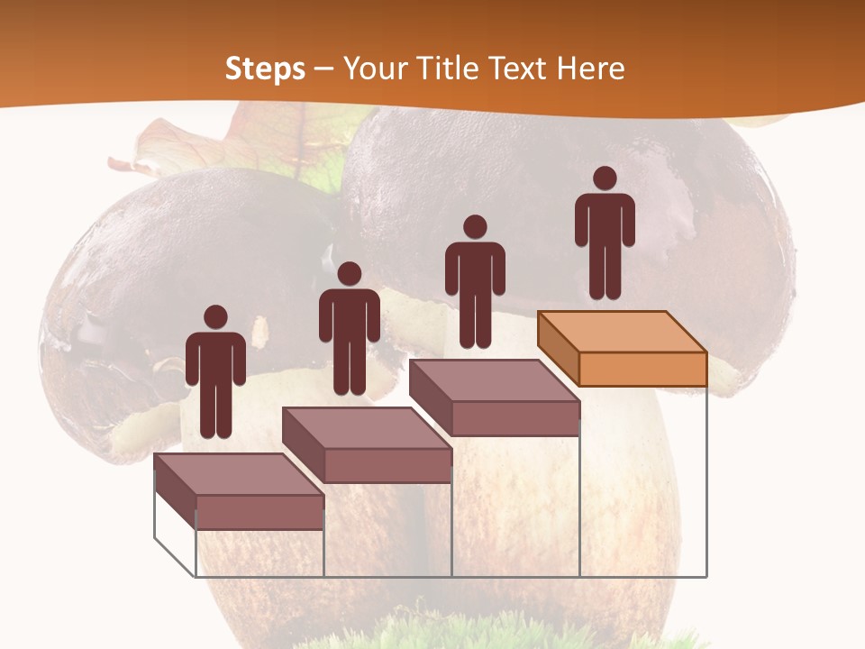 Isolated Eatable Leaf PowerPoint Template