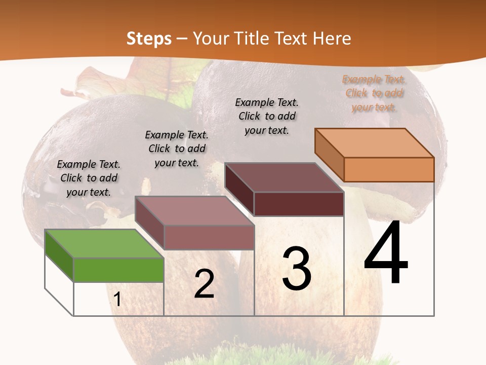 Isolated Eatable Leaf PowerPoint Template