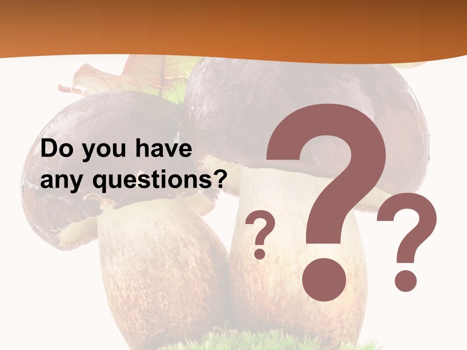 Isolated Eatable Leaf PowerPoint Template