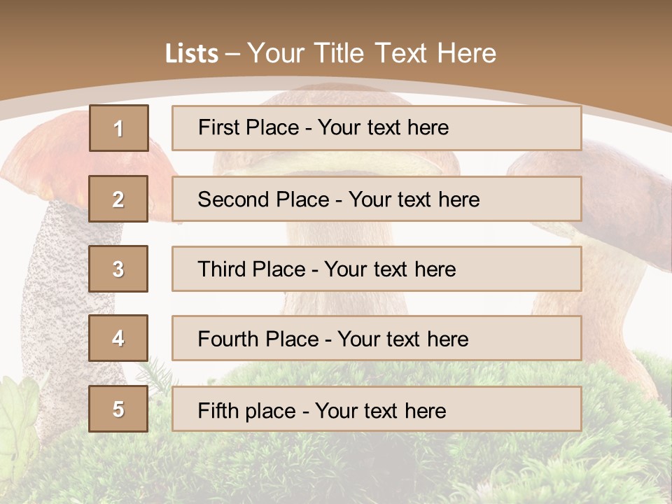 Ripe Chestnut Food PowerPoint Template