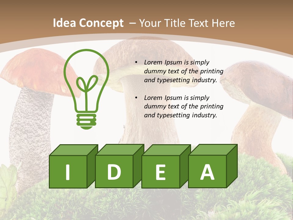 Ripe Chestnut Food PowerPoint Template