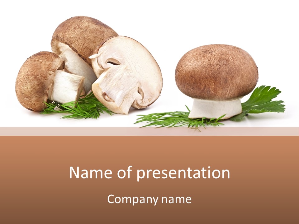 Parsley Meal Composition PowerPoint Template