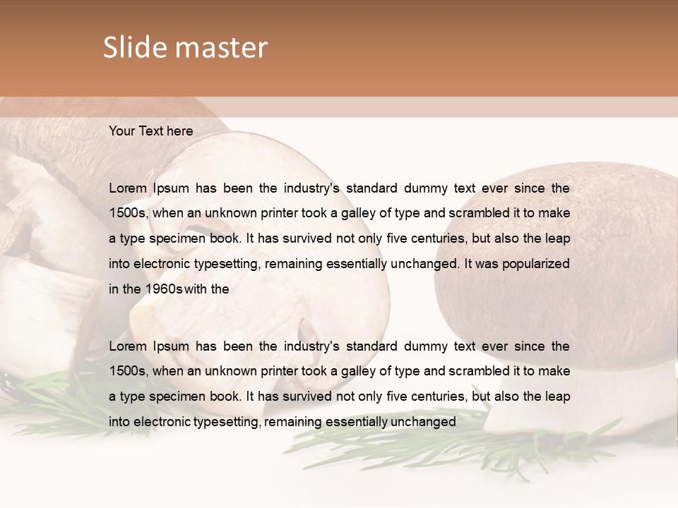 Parsley Meal Composition PowerPoint Template