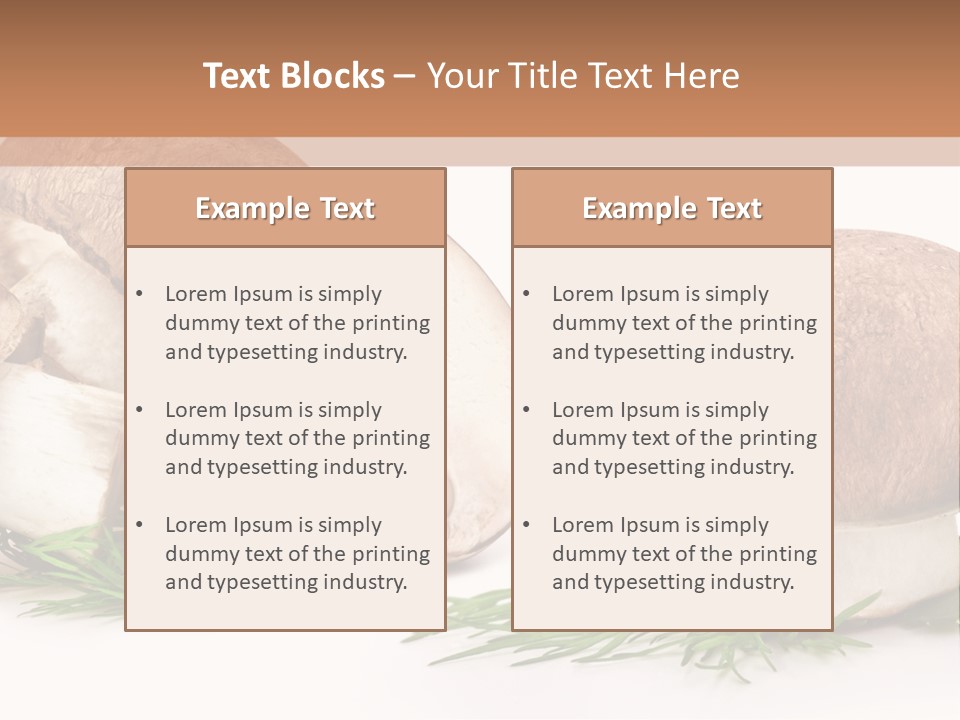 Parsley Meal Composition PowerPoint Template