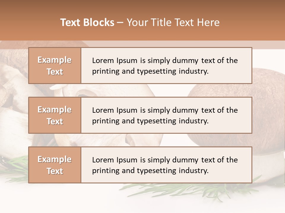 Parsley Meal Composition PowerPoint Template