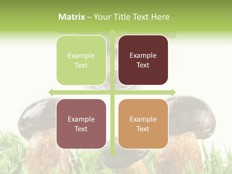 White Cap Dish PowerPoint Template