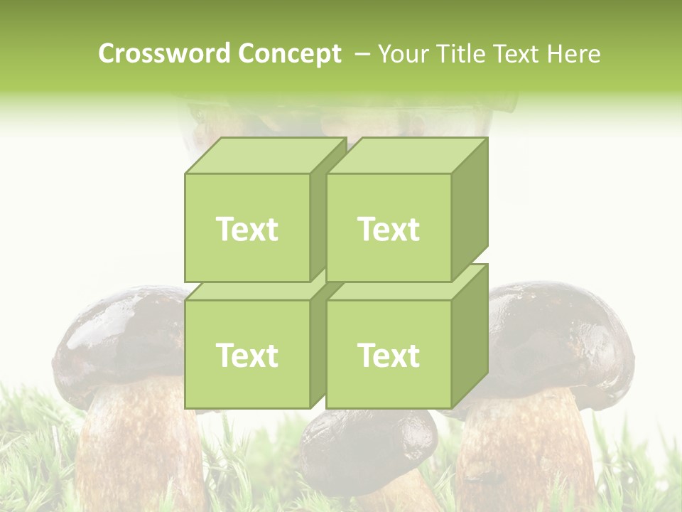 White Cap Dish PowerPoint Template