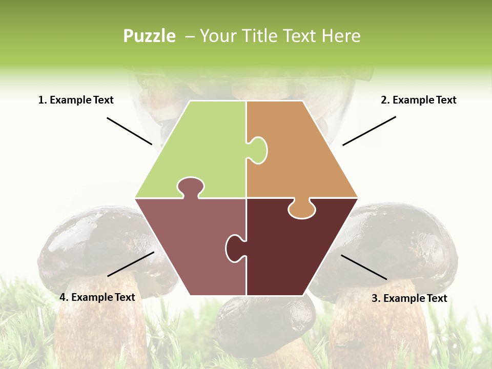 White Cap Dish PowerPoint Template