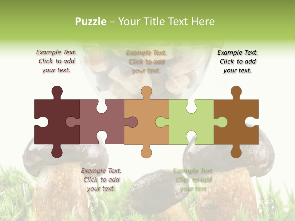 White Cap Dish PowerPoint Template