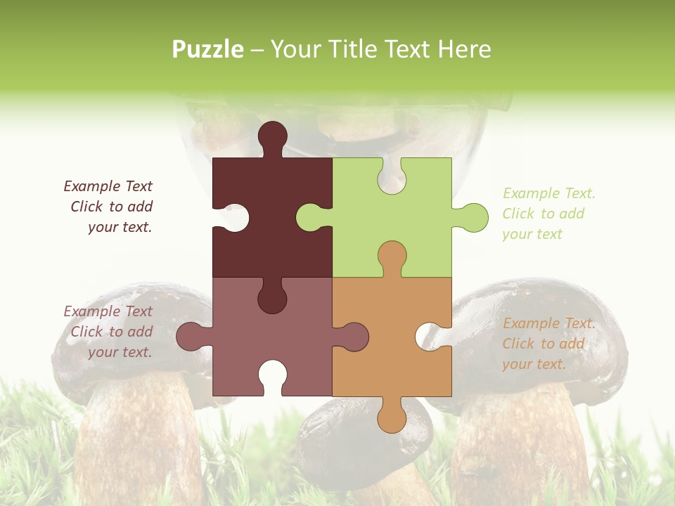 White Cap Dish PowerPoint Template